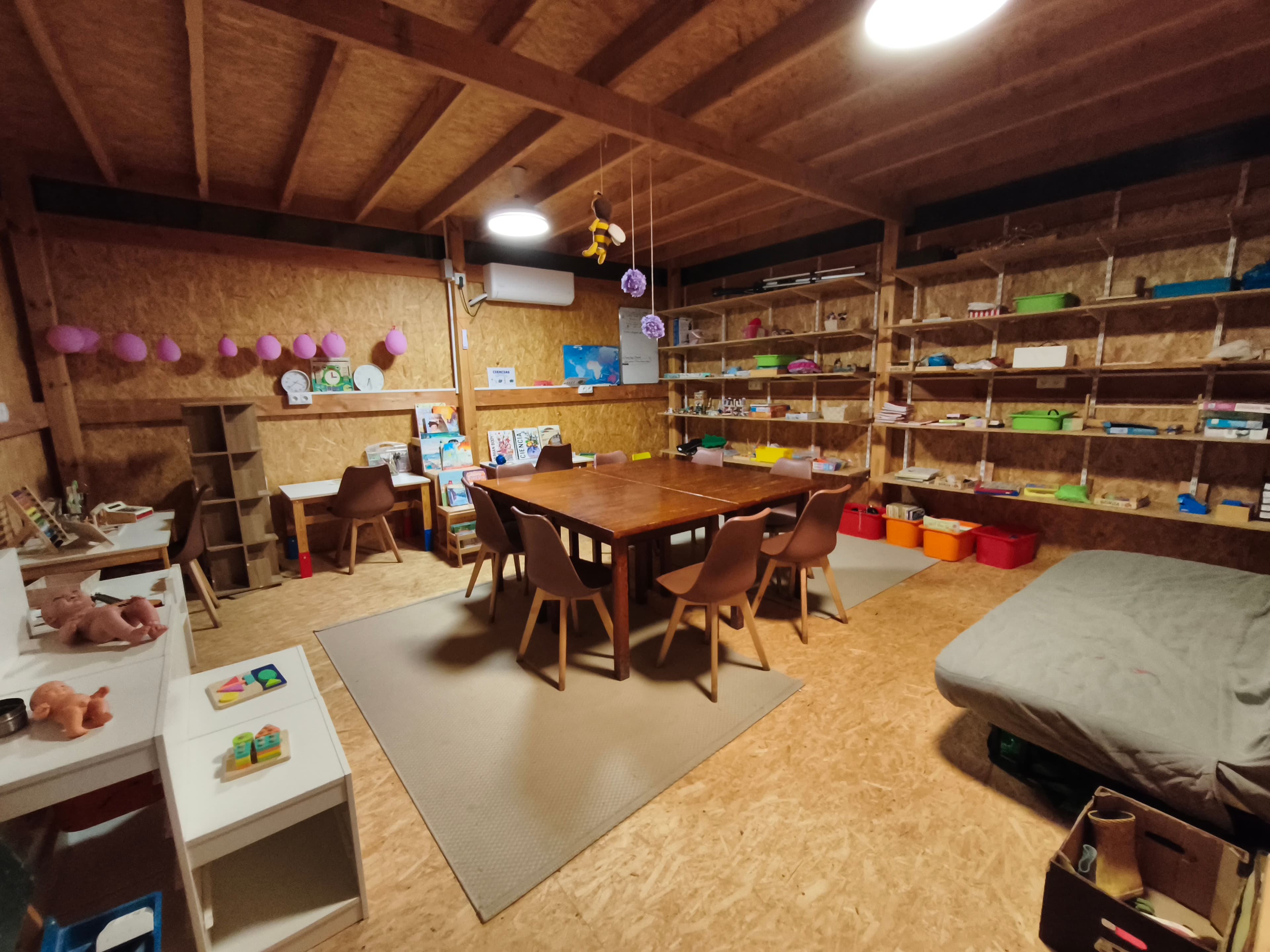 Learning indoors at Barefoot Hearts