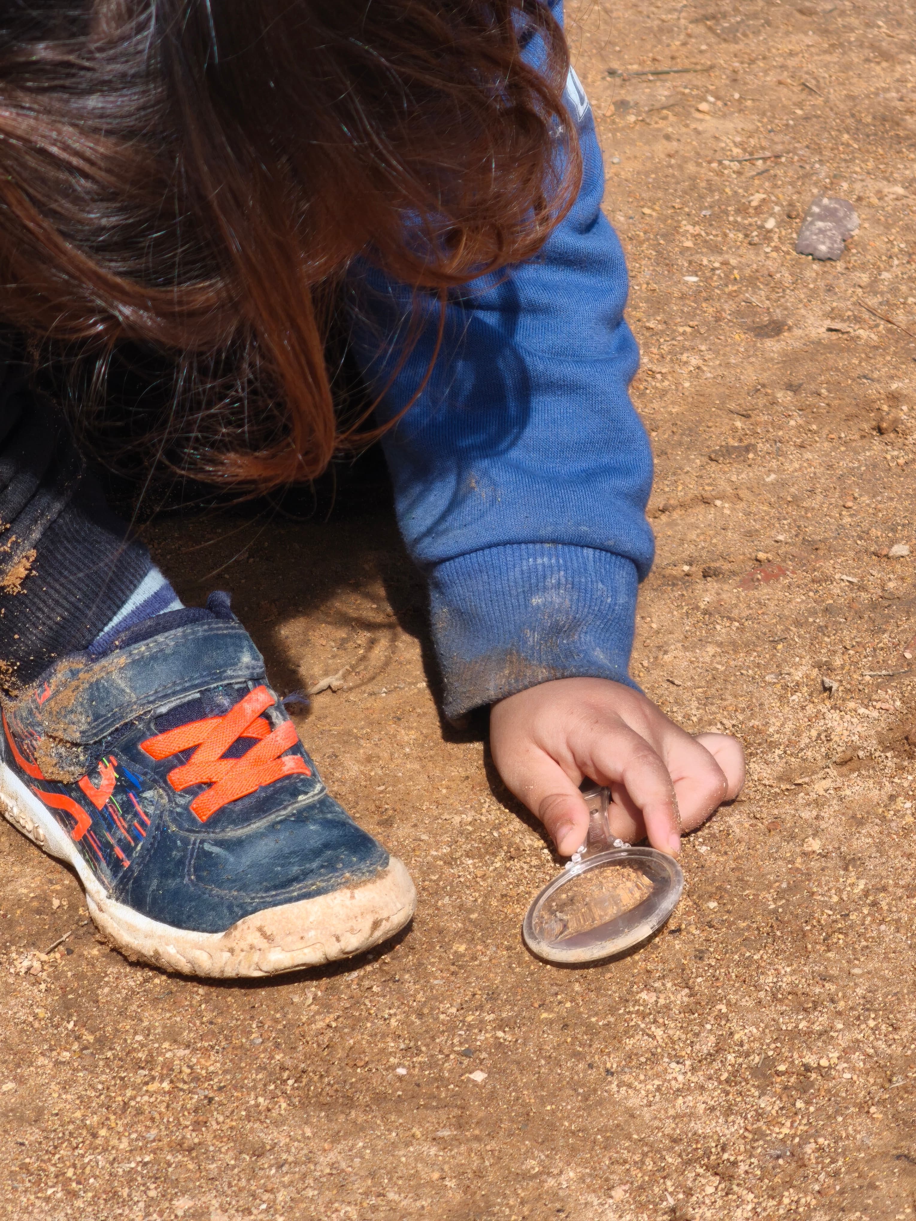 Exploring the land around the school